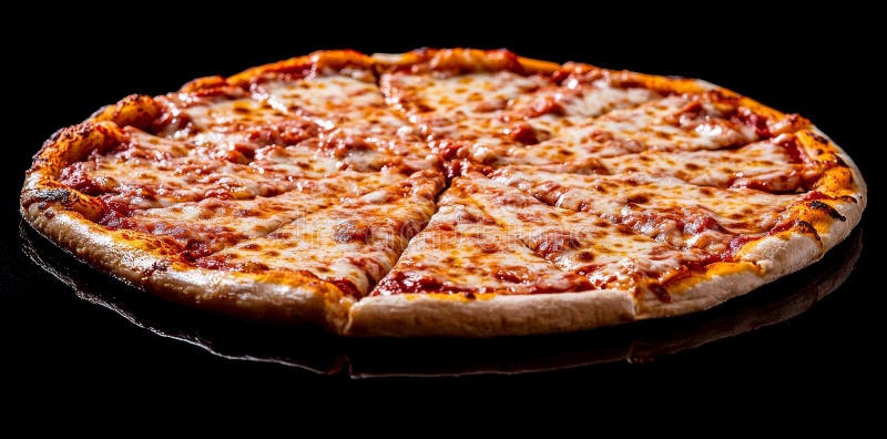 Fromage délicieux et pizza pepperoni au fromage fondu de goey bouillonnant dans le four photo libre de droits