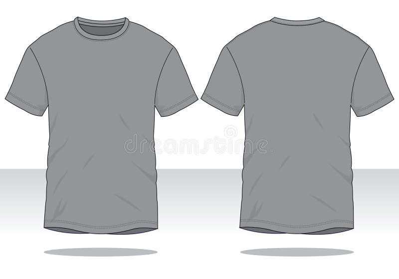 Round Neck T Shirts Template Stock Illustrations – 183 Round Neck