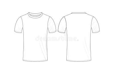 Basic T Shirt Template Illustration Stock Illustrations – 993 Basic T ...