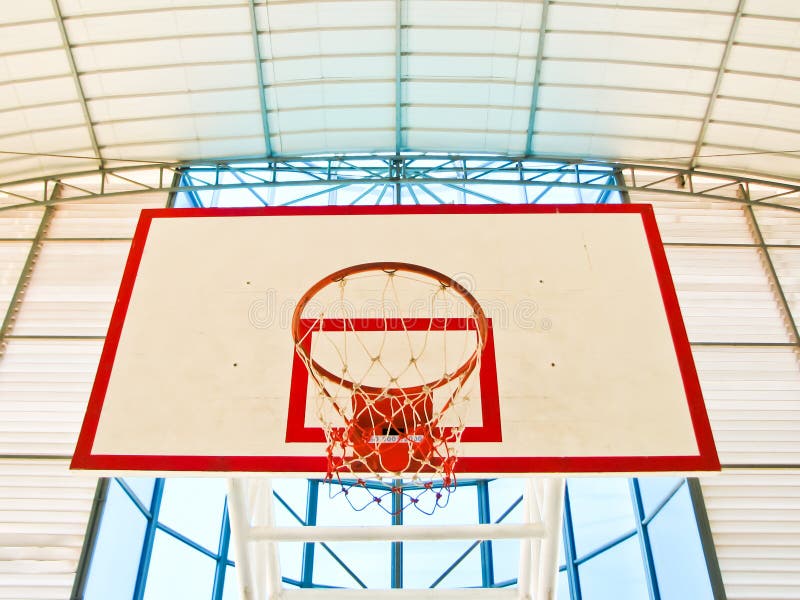 The Front Lines Of The Basketball Court. Stock Image - Image of round