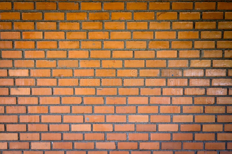 Front beskådar texturerar tegelstenväggen arkivbilder