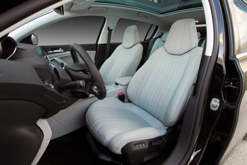 Front car seats stock photo. Image of modern, design 161287216