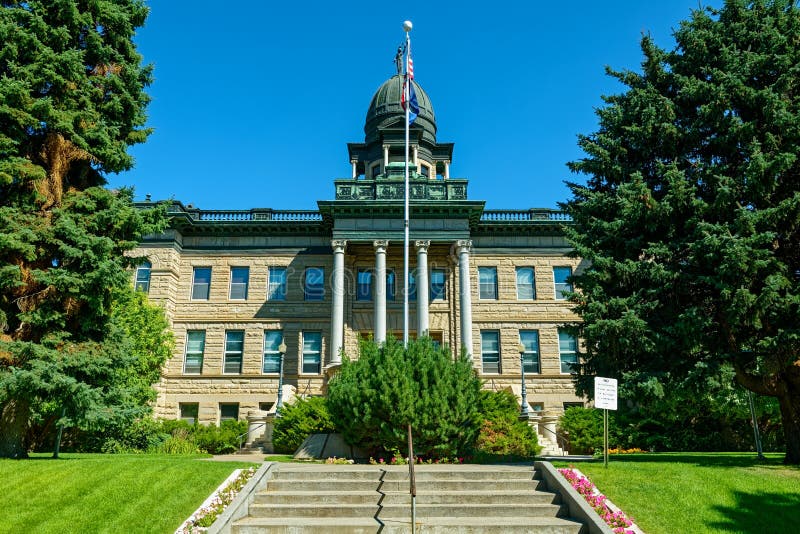 The Front of the Cascade County Courthouse in Great Falls, Montana, USA