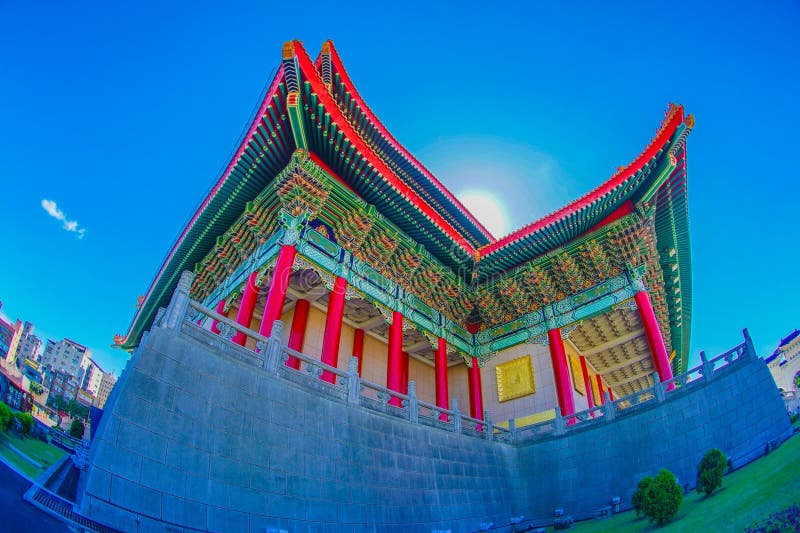 Front of Chiang Kai-shek Memorial Hall royalty free stock image