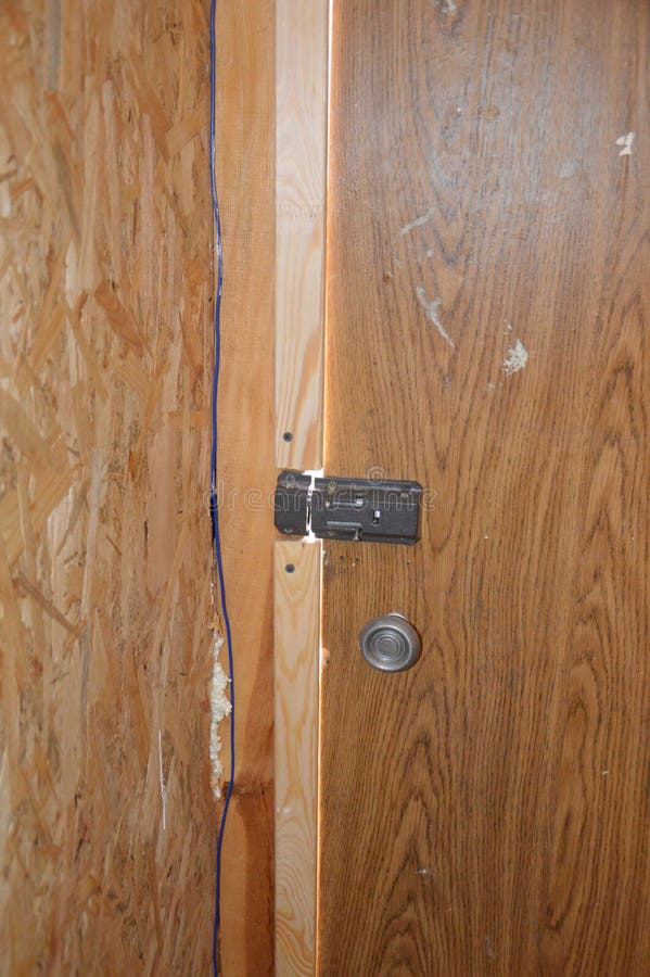 Front Door Insulation with Foam on the Box Stock Photo Image of exit