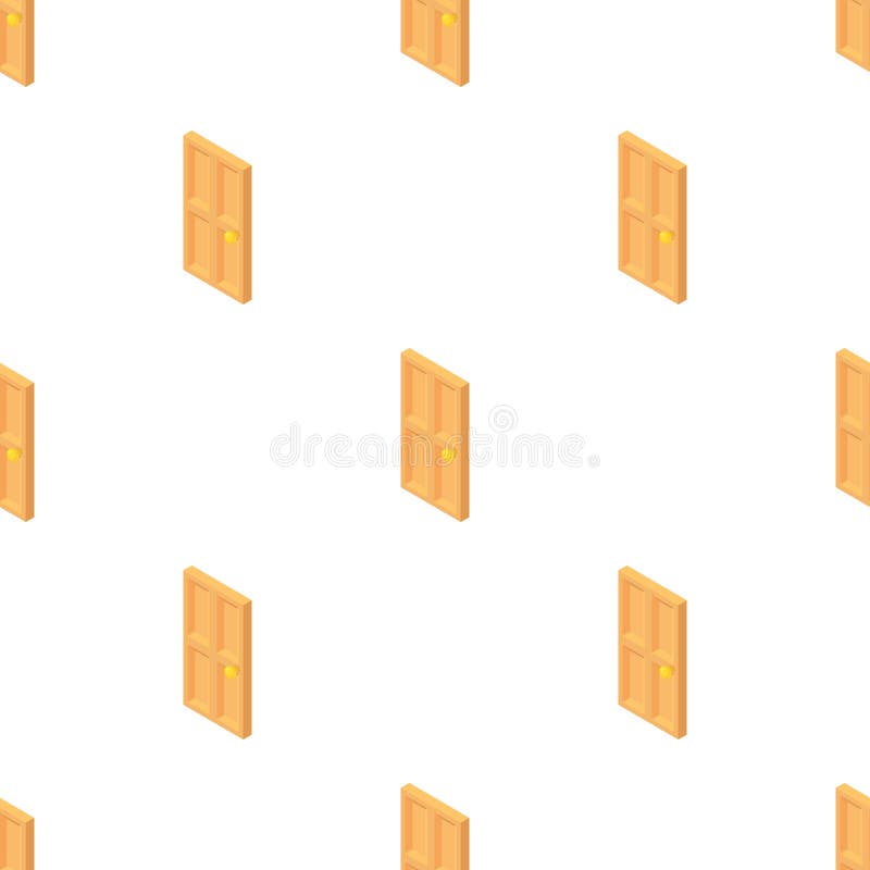 Front Door Pattern Seamless Vector Stock Vector Illustration of