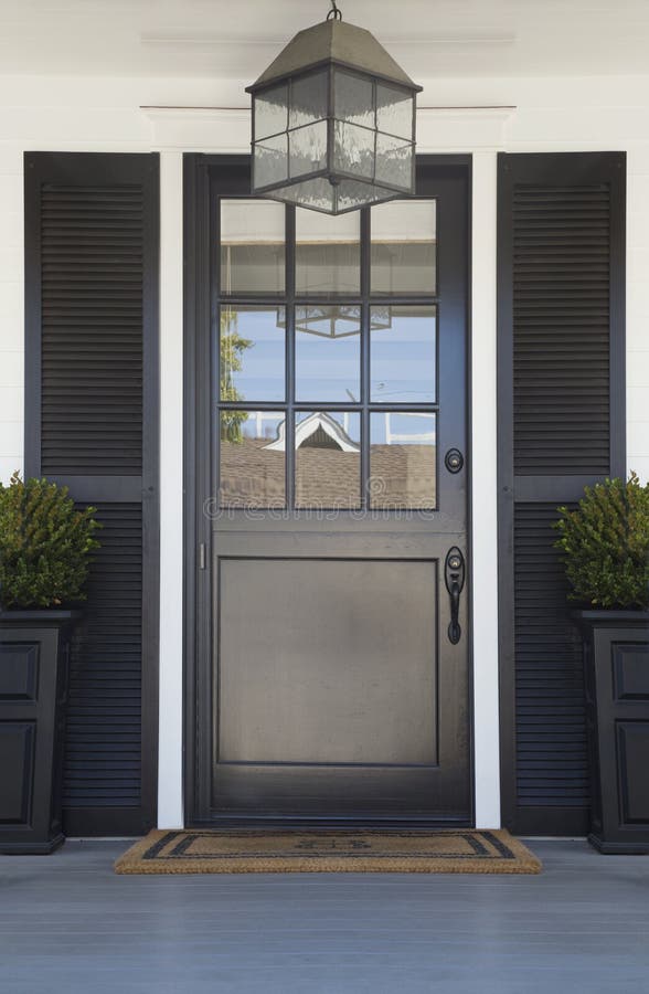 Front door of an upscale home