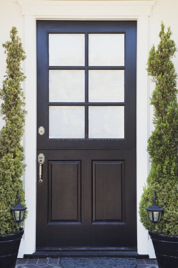 Front door of an upscale home stock photo Front door of an upscale home stock photo
