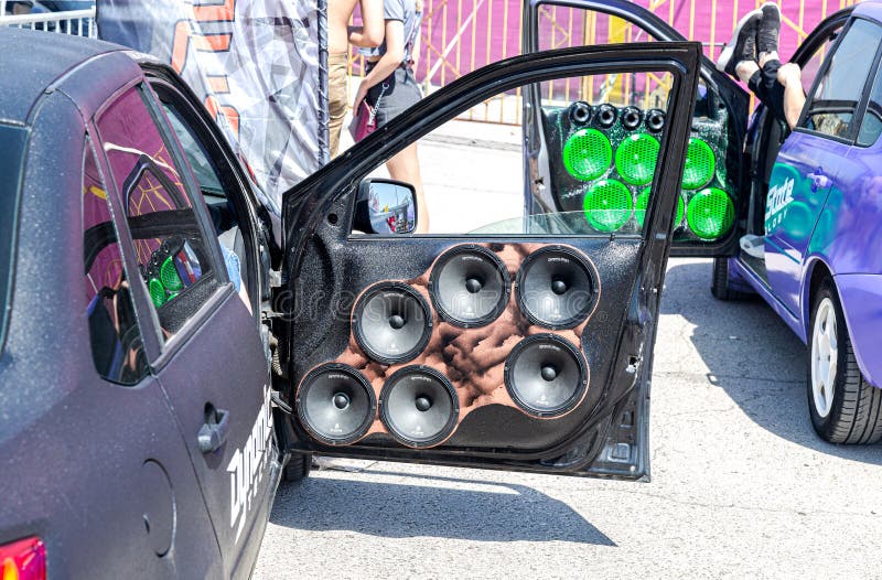 Front Doors of the Vehicles Mounted with the Optional Audio Speakers