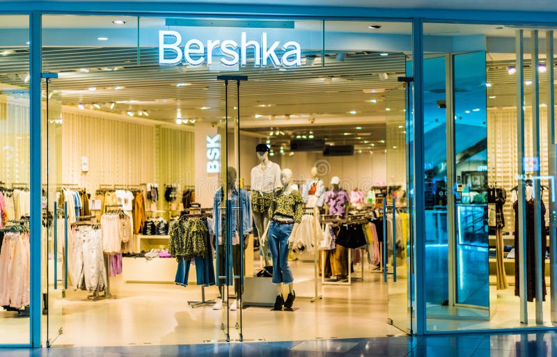 Front Entrance To Bershka Store in Singapore Shopping Mall Editorial ...