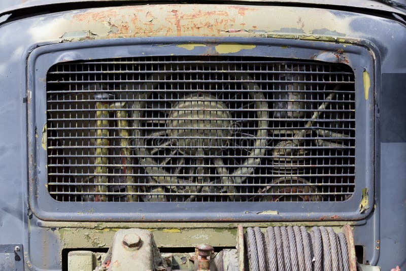 Front Grill Of Old Rusted Truck Stock Photo Image of contrast