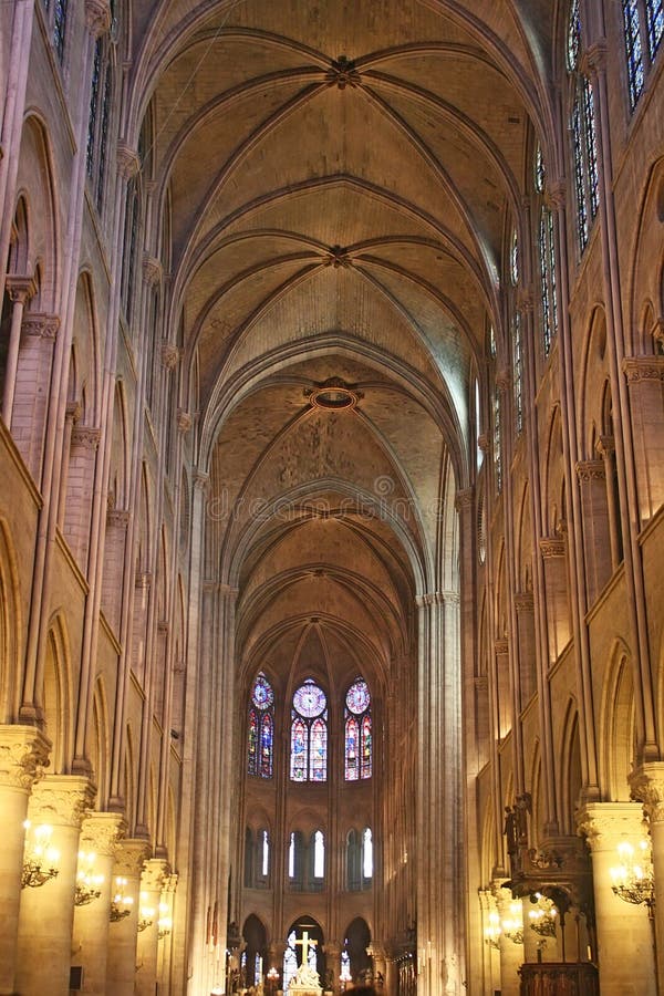 Front interior of Notre Dame Cathedral