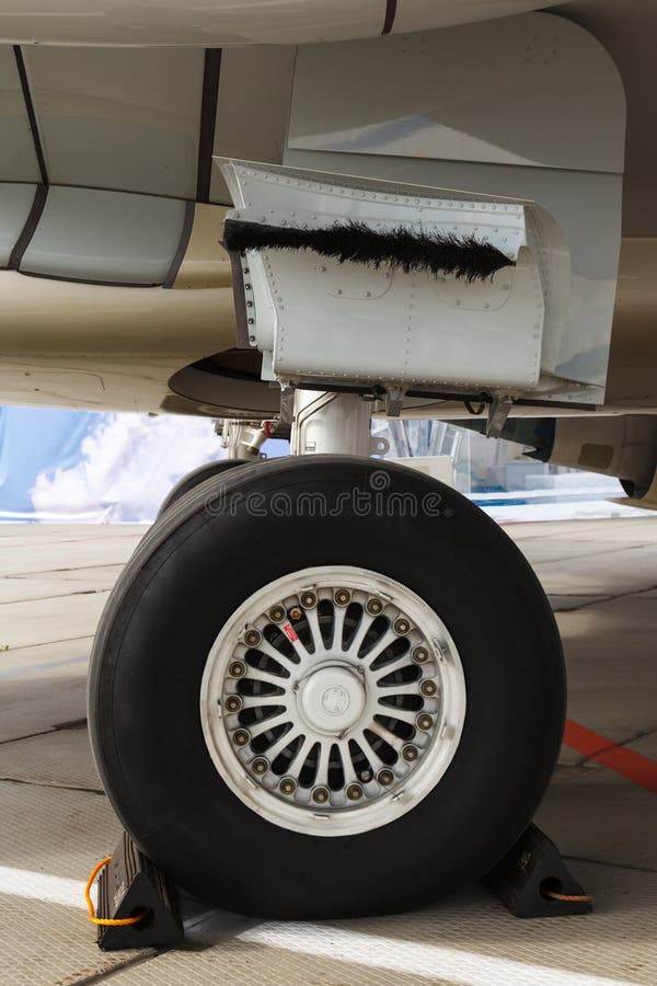 Front Landing Gear Light Aircraft Stock Image Image of runway, large