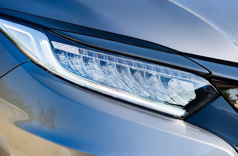 Front light of a car stock photo. Image of lighting 161451882