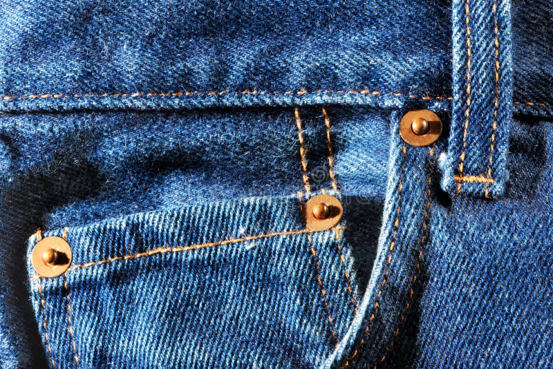 Front Pockets on Blue Jeans Stock Image - Image of color, jeans: 38338943
