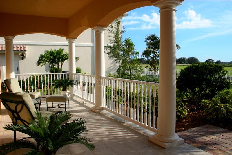 Front Porch Looking Out royalty free stock photo Front Porch Looking Out royalty free stock photo