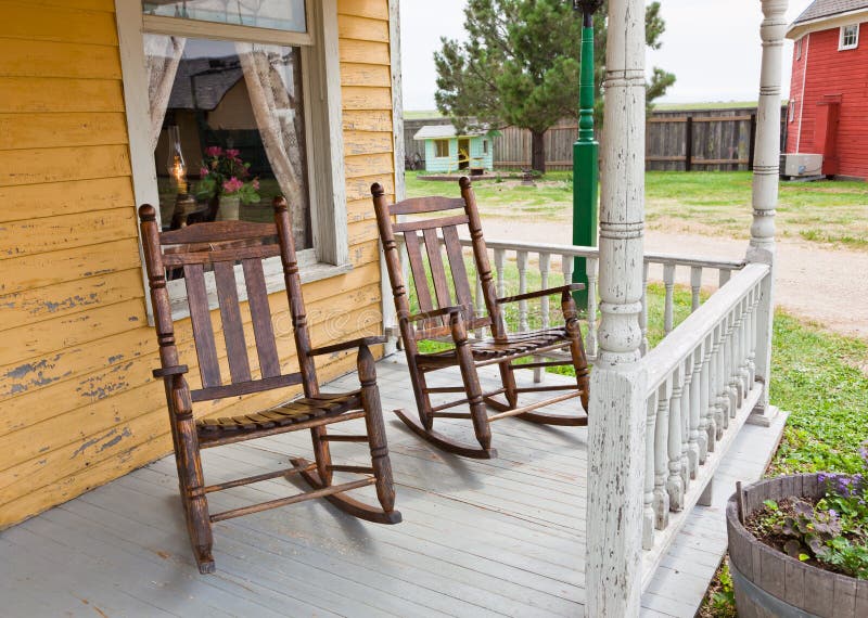 Front Porch Rocking Chairs Royalty Free Stock Image ...