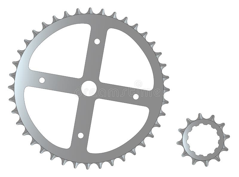 Bicycle cogs stock illustration. Illustration of cycling 22080417