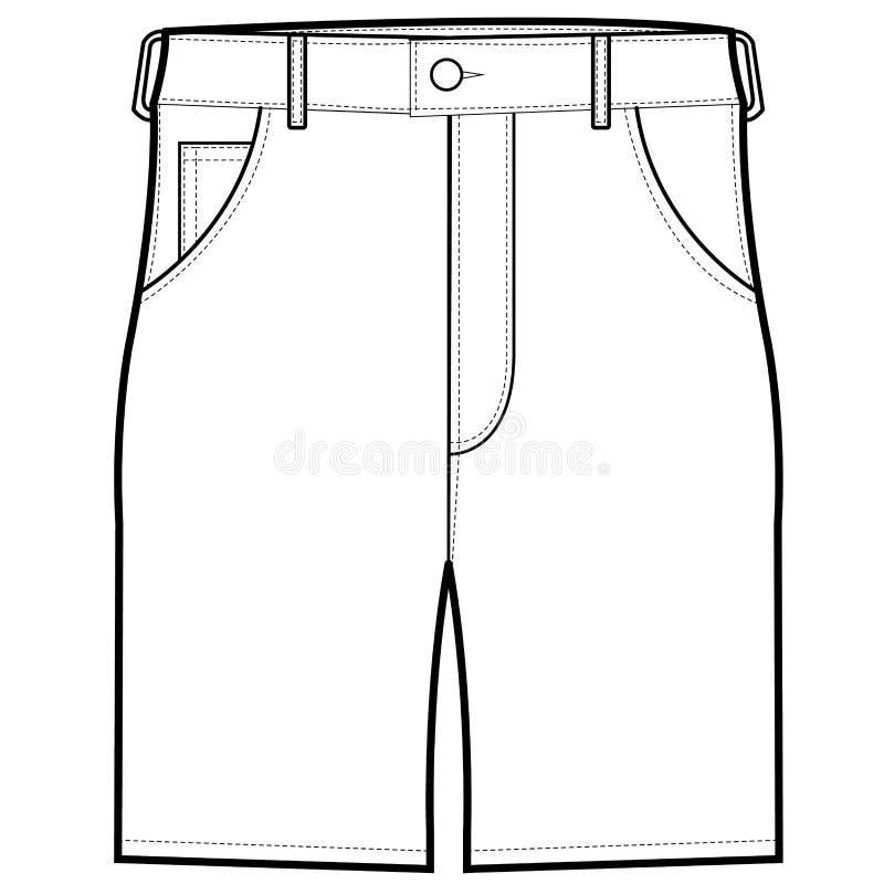 Front Shorts vector stock vector. Illustration of classic - 31791942