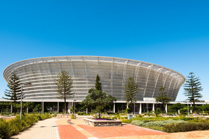 Front view of Cape Town Stadium at Green Point