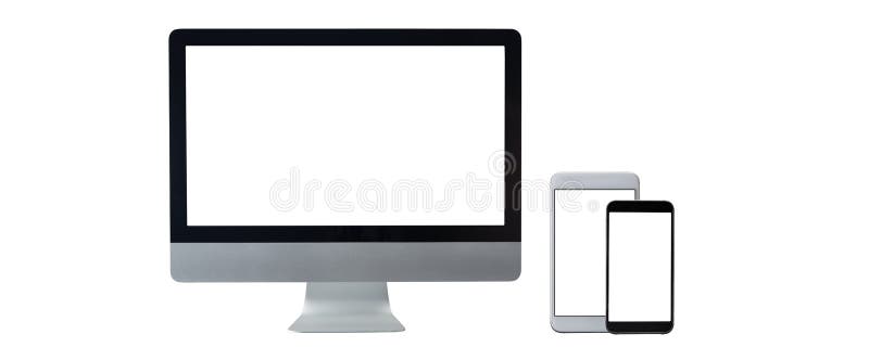 Front view Computer tablet phone