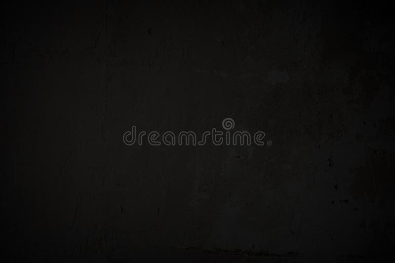 Front View of Dark Gray, almost Black, Weathered and Aged Concrete Wall