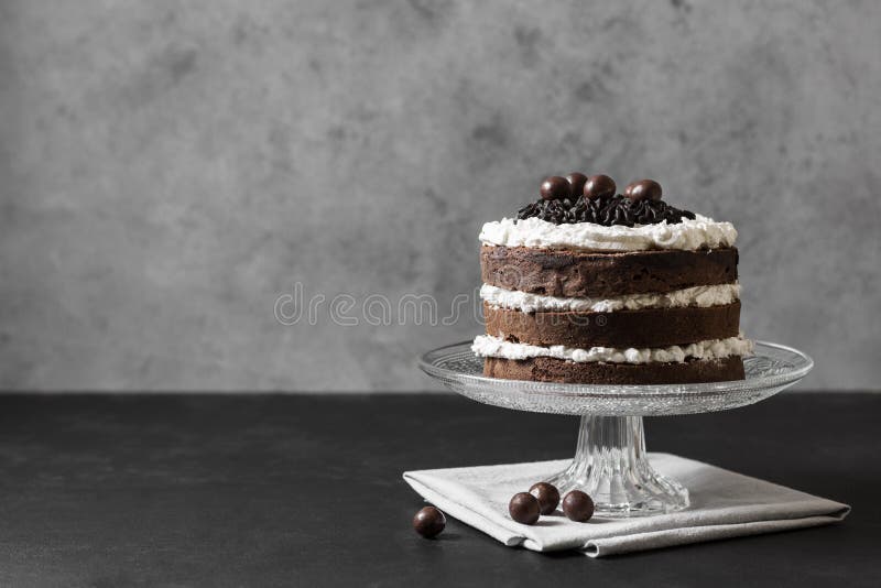 Front View Delicious Cake Concept. High Quality Beautiful Photo Concept