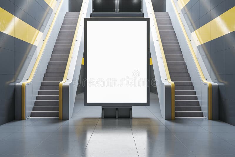 Front view digital screen mockup. royalty free illustration