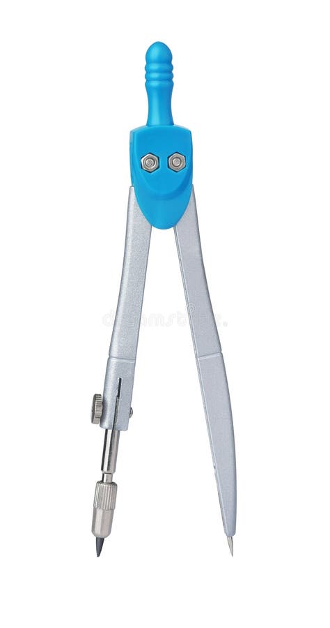 Front view of drawing compass stock images