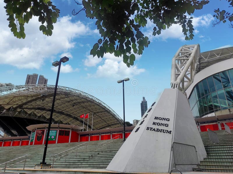Front View of Hong Kong Stadium. Editorial Stock Photo - Image of grass ...