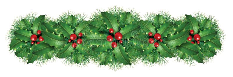 Frontera de la decoración de la Navidad ilustración del vector Frontera de la decoración de la Navidad ilustración del vector
