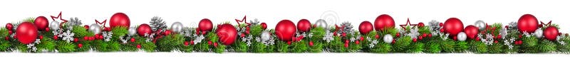 Frontera de la Navidad en blanco, extraordinariamente de par en par stock de ilustración