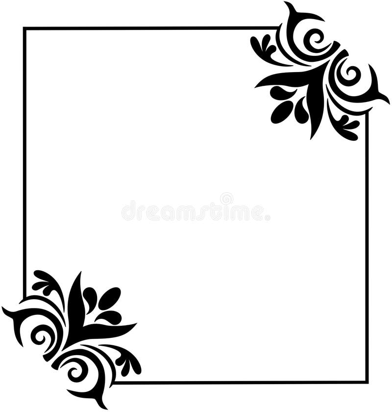 Borde vintage stock de ilustración