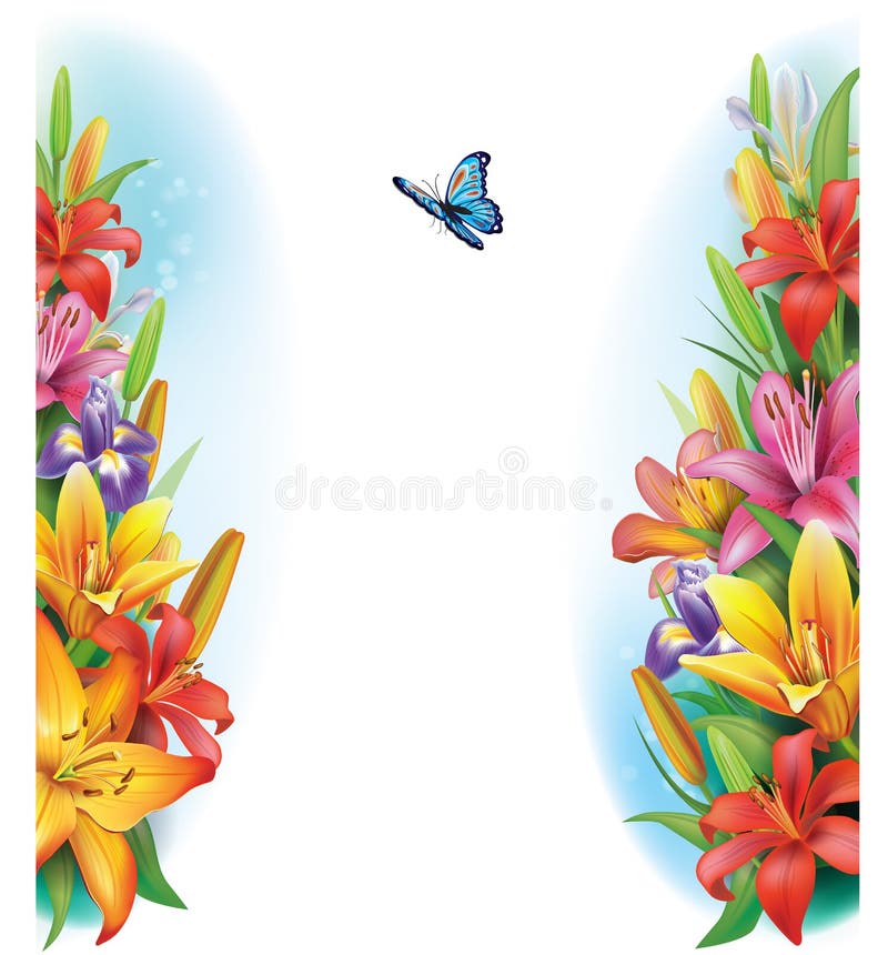 Frontera de las flores libre illustration Frontera de las flores libre illustration