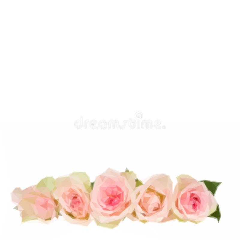 Frontera de rosas rosadas libre illustration Frontera de rosas rosadas libre illustration