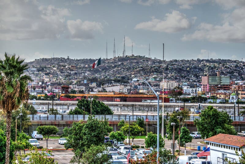 Frontière de Tijuana, Nous-Mexique images libres de droits Frontière de Tijuana, Nous-Mexique images libres de droits