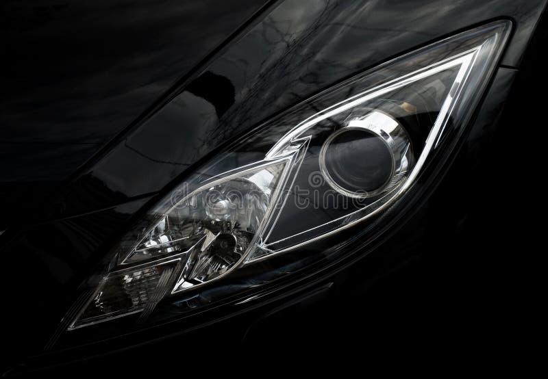 Reflektory przednie samochodowe fotografia royalty free
