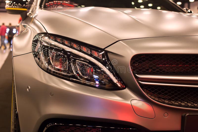 Frontowy widok Benz AMG zdjęcia royalty free Frontowy widok Benz AMG zdjęcia royalty free