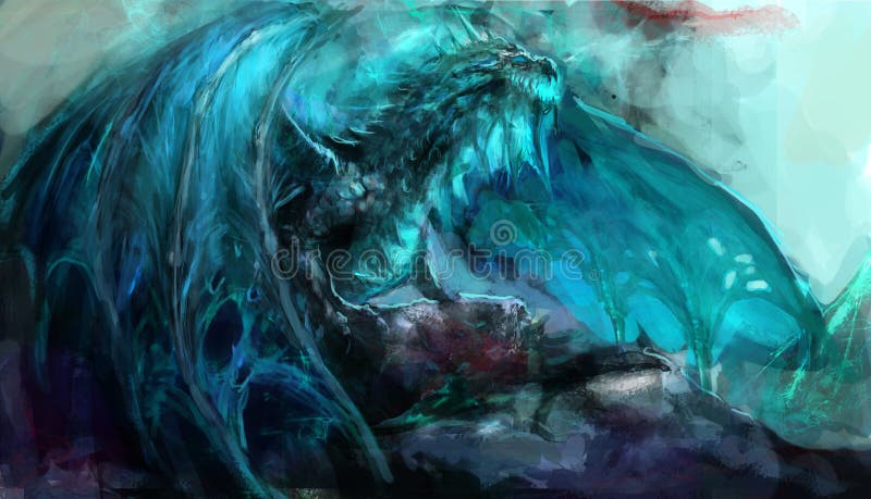 Frost-Drache vektor abbildung Frost-Drache vektor abbildung