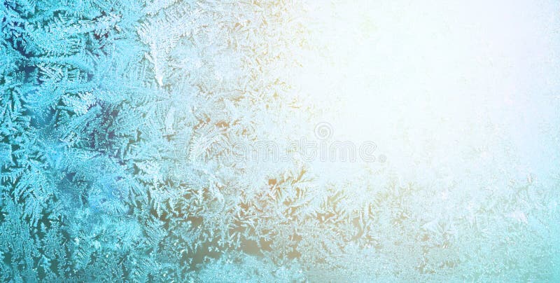 Frost pattern ice on window winter, Winter holadays and Christmas background