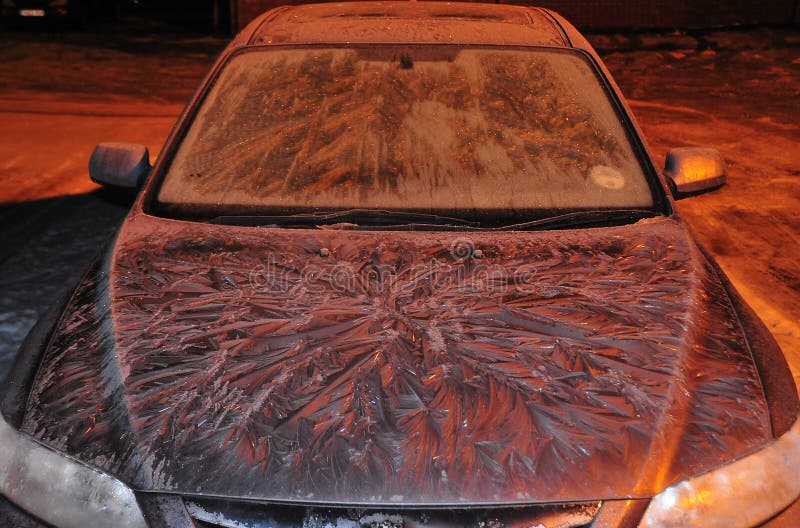 Frosted car stock image. Image of fronds, nature, cold 19822125