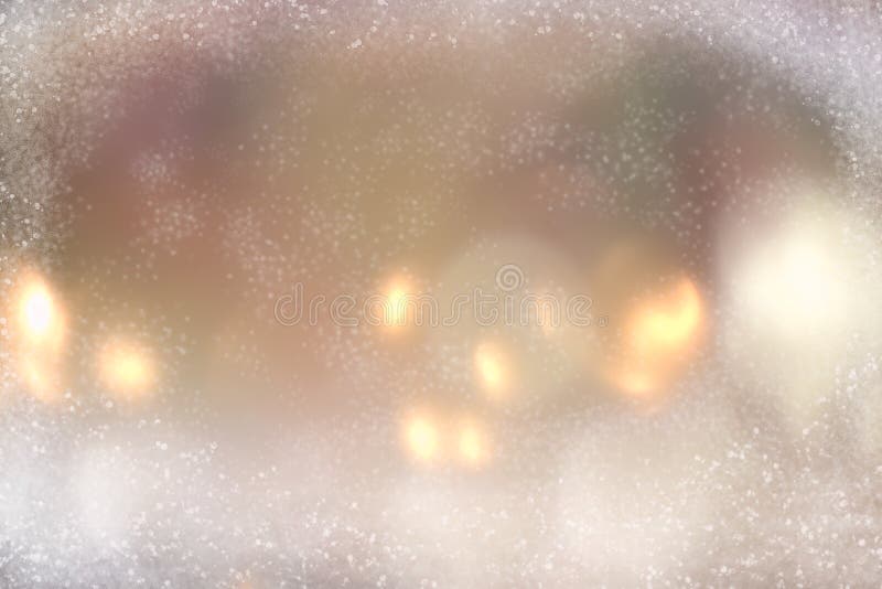 Frosted window effect with snow flakes for Christmas festive background with copy space for text