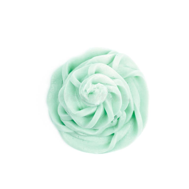 Frosting Cream Swirl Isolated Stock Image Image of cool, gourmet
