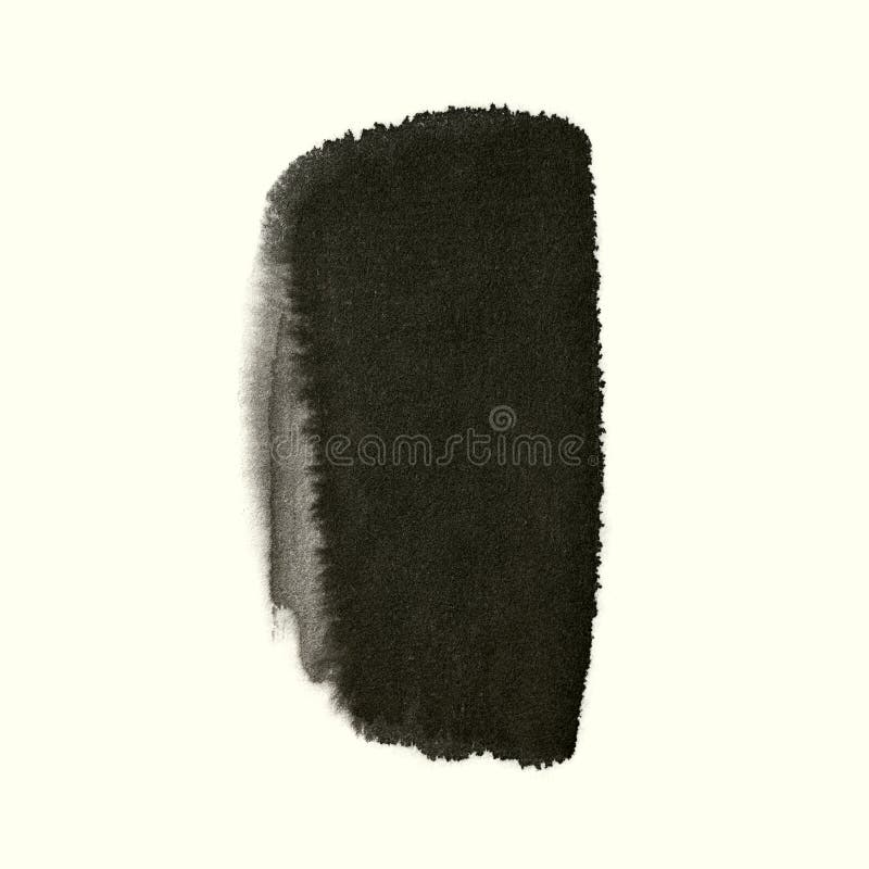 Frote ligeramente la brocha china de la tinta aislada en el fondo blanco foto de archivo libre de regalías Frote ligeramente la brocha china de la tinta aislada en el fondo blanco foto de archivo libre de regalías