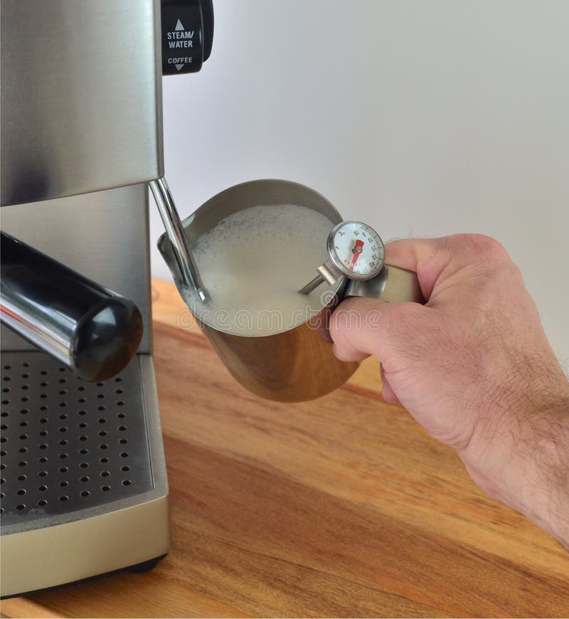 Frothing Milk stock image. Image of coffee, bubbles, espresso 24721853