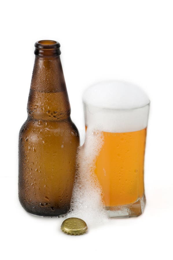 Frothy Beer Bottle