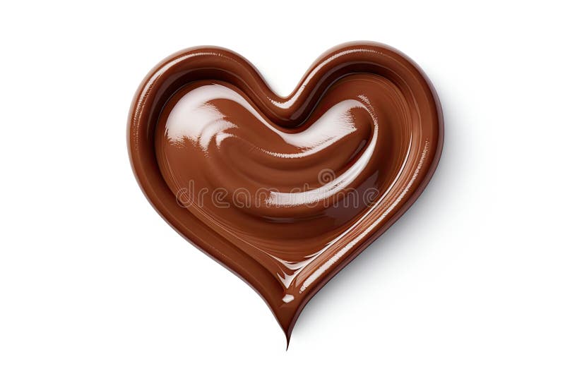 Frottis chocolat isolé texture chocolat fondu sur fond blanc motif de sauce chocolat illustration libre de droits