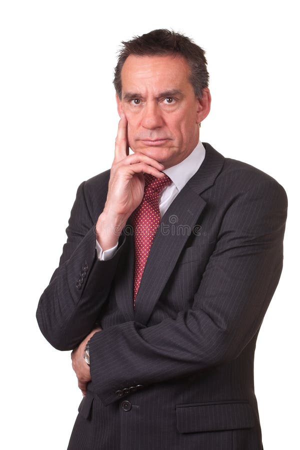 Download Frowning Angry Business Man In Suit Stock Photo - Image of handsome, corporate: 19517302