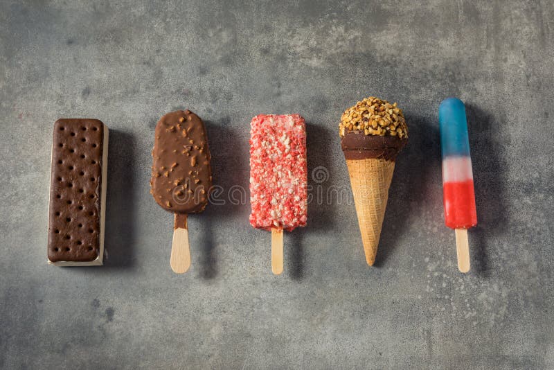 Frozen Assorted Ice Cream Bars Stock Photo Image of sweet, stick