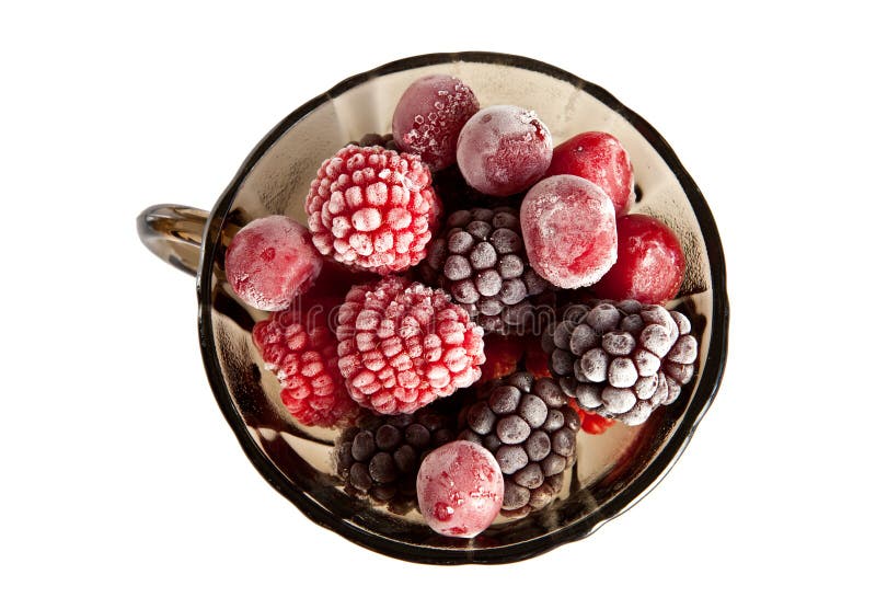 Frozen berries stock image. Image of blackberries, bunch 26287349